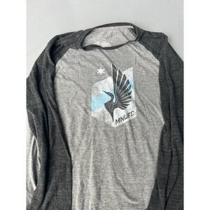 Fanatics Minnesota United FC Long Sleeve Shirt Soccer Gray XL